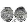 Image 1 : Potosí, Bolivia, cob 1 real, 1658E, oversized planchet.