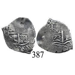 Potosí, Bolivia, cob 1 real, 1673E