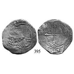 Mexico City, Mexico, cob 8 reales, oMP (mid-1600s).