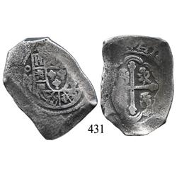 Mexico City, Mexico, cob 8 reales, Philip V, oMJ.