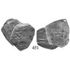 Image 1 : Lot of 2 Mexico City, Mexico, cob 4 reales, Philip V, assayers not visible.