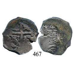 Potosí, Bolivia, cob 4 reales, 1708Y.
