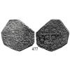 Image 1 : Mexico City, Mexico, klippe 8 reales, 1733MF.