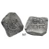 Image 1 : Mexico City, Mexico, cob 8 reales, Philip V, oMR (1729-30).