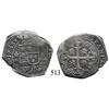 Image 1 : Mexico City, Mexico, klippe 8 reales, 1733F, scarce.