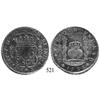 Image 1 : Mexico City, Mexico, pillar 8 reales, Philip V, 1733MF, rare.