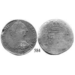 Mexico City, Mexico, bust 8 reales, Charles III, 1783FF.