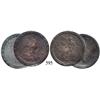 Image 1 : Lot of 2 English "cartwheel" pennies of George III (1797).
