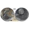 Image 1 : Clump of 2 coins: Lima, Peru, bust 8 reales, Charles IV, 1792 and Mexico City, Mexico, bust ½ real, 