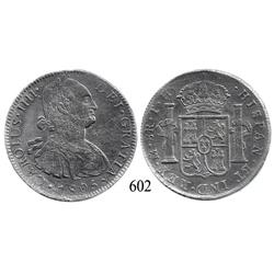 Mexico City, Mexico, bust 8 reales, Charles IV, 1805TH.