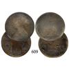 Image 1 : Lot of 2 Victorian English copper pennies, 1860, 1863.