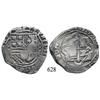 Image 1 : Mexico City, Mexico, cob 8 reales, Philip II, oMF to left, rare error with quadrants of cross transp