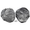Image 1 : Mexico City, Mexico, cob 8 reales, 1653, oMP, with chopmarks.