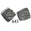 Image 1 : Mexico City, Mexico, cob ½ real, (17)30, assayer not visible, choice grade.