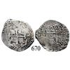 Image 1 : Lima, Peru, cob 2 reales, 1705H.