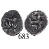 Image 1 : Lima, Peru, cob ½ real, 1725, Louis I, rare.