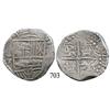 Image 1 : Potosí, Bolivia, cob 8 reales, (1)621T, quadrants of cross transposed.