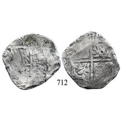 Potosí, Bolivia, cob 8 reales, (16)41, assayer not visible, rare.
