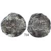 Image 1 : Potosí, Bolivia, cob 8 reales, 164(?), assayer TR?.