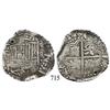 Image 1 : Potosí, Bolivia, cob 8 reales, (16)46, assayer not visible, rare.