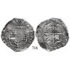 Image 1 : Potosí, Bolivia, cob 8 reales, 1(6)49O, no countermark (rare).