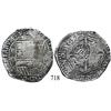 Image 1 : Potosí, Bolivia, cob 8 reales, 1651O, with crowned-L countermark on cross.