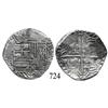 Image 1 : Potosí, Bolivia, cob 4 reales, Philip III, P-R (curved leg).
