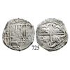 Image 1 : Potosí, Bolivia, cob 4 reales, Philip IV, P-T (early to mid-1620s).