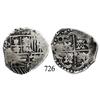 Image 1 : Potosí, Bolivia, cob 4 reales, Philip IV, (16)2(?), assayer not visible, quadrants of cross transpos