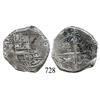 Image 1 : Potosí, Bolivia, cob 4 reales, (16)39TR, very rare (missing in all published collections).