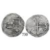 Image 1 : Potosí, Bolivia, cob 2 reales, Philip II, P-L/L/? (2nd period).
