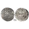 Image 1 : Potosí, Bolivia, cob 2 reales, Philip II, P-B (2nd period), "Great Module."