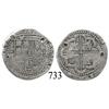 Image 1 : Potosí, Bolivia, cob 2 reales, Philip II, P-B (2nd period).