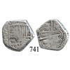 Image 1 : Potosí, Bolivia, cob 2 reales, Philip IV, P-T (mid- to late 1620s).