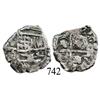Image 1 : Potosí, Bolivia, cob 2 reales, Philip IV, P-T (ca. 1640).