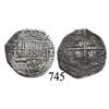 Image 1 : Potosí, Bolivia, cob 1 real, Philip II, assayer not visible (style of 3rd-period B).