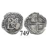 Image 1 : Potosí, Bolivia, cob ½ real, Philip II, small R (Ramos) to left, P to right, scarce.