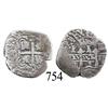 Image 1 : Potosí, Bolivia, cob 1 real, 1652E transitional Type V/B, scarce.