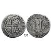 Image 1 : Potosí, Bolivia, cob 8 reales Royal, 1665E, extremely rare.