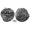 Image 1 : Potosí, Bolivia, cob 2 reales, 1737/6E, scarce overdate.