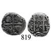 Image 1 : Potosí, Bolivia, cob 1 real, 1688VR.