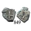 Image 1 : Potosí, Bolivia, cob ½ real, 1768, rare.
