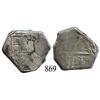 Image 1 : Spain (mint uncertain), cob 4 reales, Philip III or IV, assayer not visible.