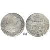 Image 1 : Potosí, Bolivia, bust 8 reales, Charles IV transitional (bust of Charles III, ordinal IV), 1789PR.