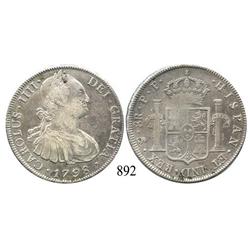 Potosí, Bolivia, bust 8 reales, Charles IV, 1798PP.