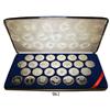 Image 1 : British Virgin Islands, proof set of 25 $20 "treasure coins" in 0.925 silver in special presentation