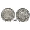 Image 1 : Santiago, Chile, bust 2 reales, Charles III, 1786DA.