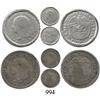 Image 1 : Lot of two ½ décimos, Popayán 1870 and Bogotá 1871.