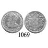 Image 1 : Guatemala City, Guatemala, bust ½ real, Charles IV transitional (bust of Charles III, ordinal IV), 1