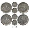 Image 1 : Lot of 2 Guatemala ¼ reales, 1878 no G and 1878 large G.